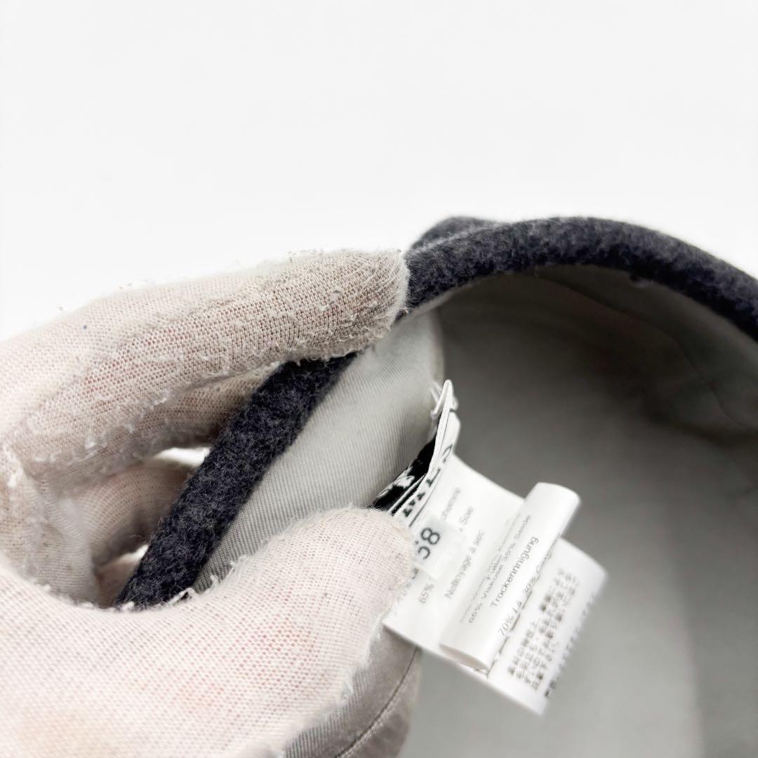 エルメス ベレー帽　サントノーレ カシミヤ セリエボタン　サイズ58