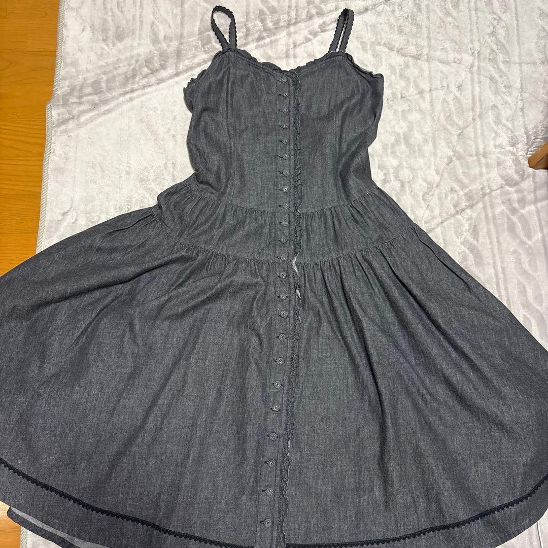 【ピンクハウス】デニムキャミワンピース