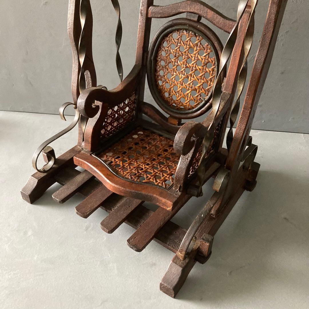 希少 ヴィンテージ ドール用 スイングチェア アンティーク雑貨