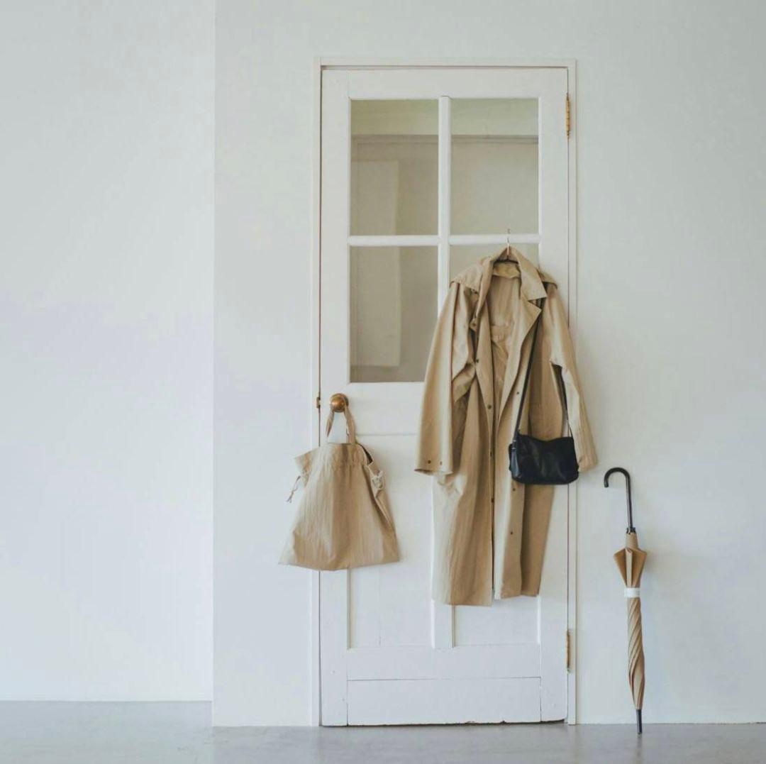 北欧、暮らしの道具店 晴れの日も着たいレインコート（バッグ付き）ベージュ