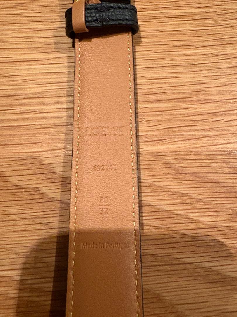 LOEWE アナグラムベルト 80/32 ブラック