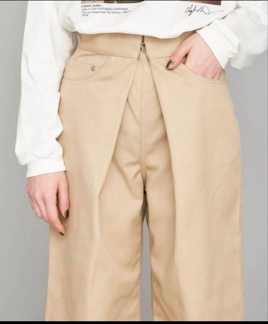 約3万円★JOHN LAWRENCE SULLVAN フロントホックワイドパンツ