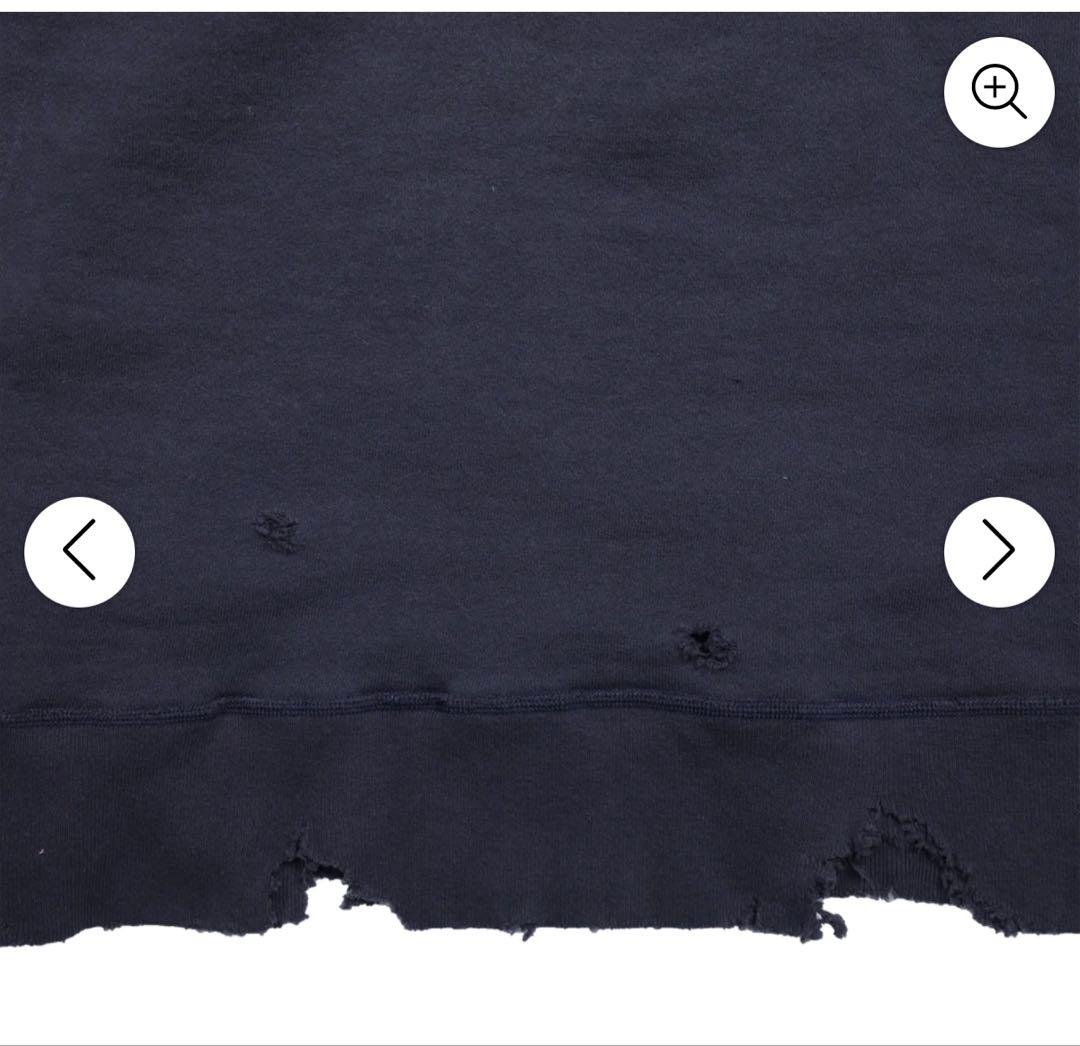 新品　FULL COUNT フルカウント　ダメージ加工　スウェット