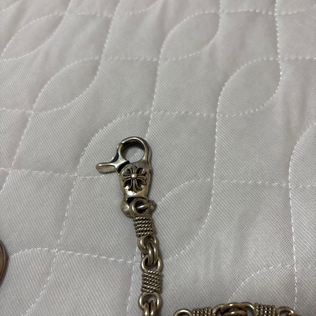 ヘビー950スターリングシルバーバイカー　ヴィンテージウォレットチェーン。