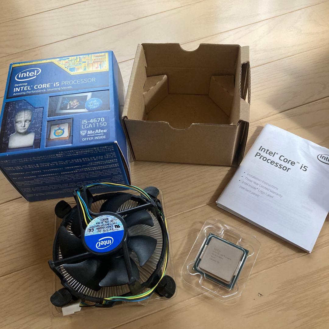 Intel Core i5-4670 CPU + 冷却ファン