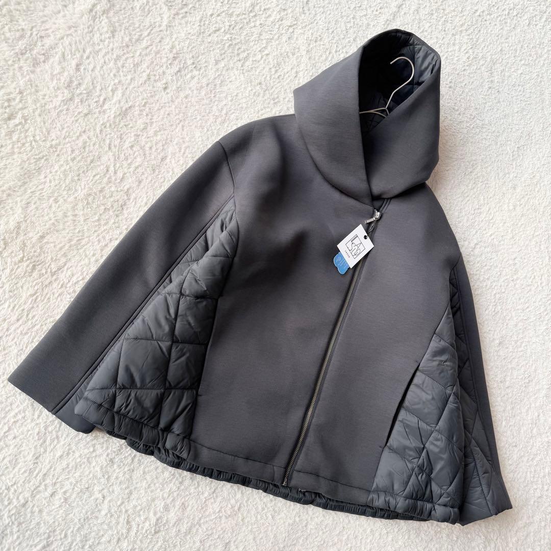 ラシュッド キルティング×スムースブルゾン スコットクラブ 新品未使用 グレー