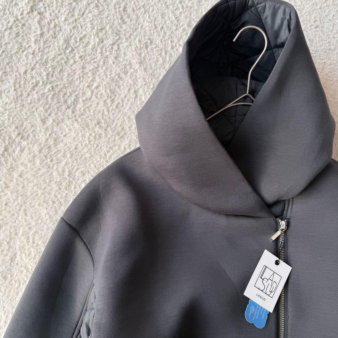 ラシュッド キルティング×スムースブルゾン スコットクラブ 新品未使用 グレー