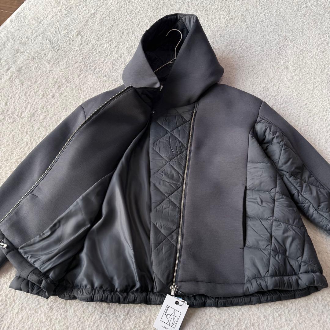 ラシュッド キルティング×スムースブルゾン スコットクラブ 新品未使用 グレー