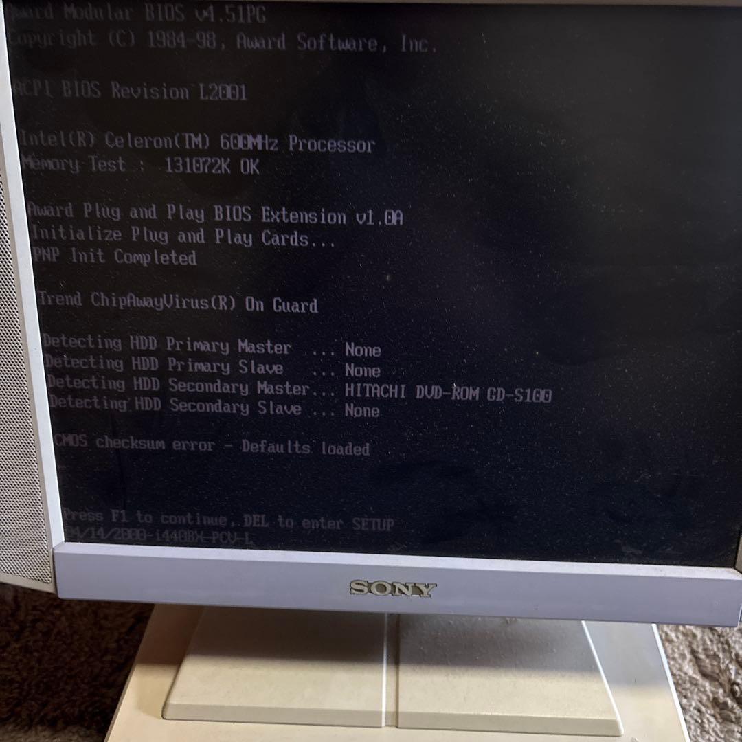 SONY VAIO デスクトップPC DVDドライブ付き