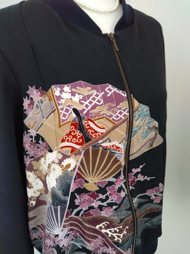 着物リメイク スカジャン、ブルゾン