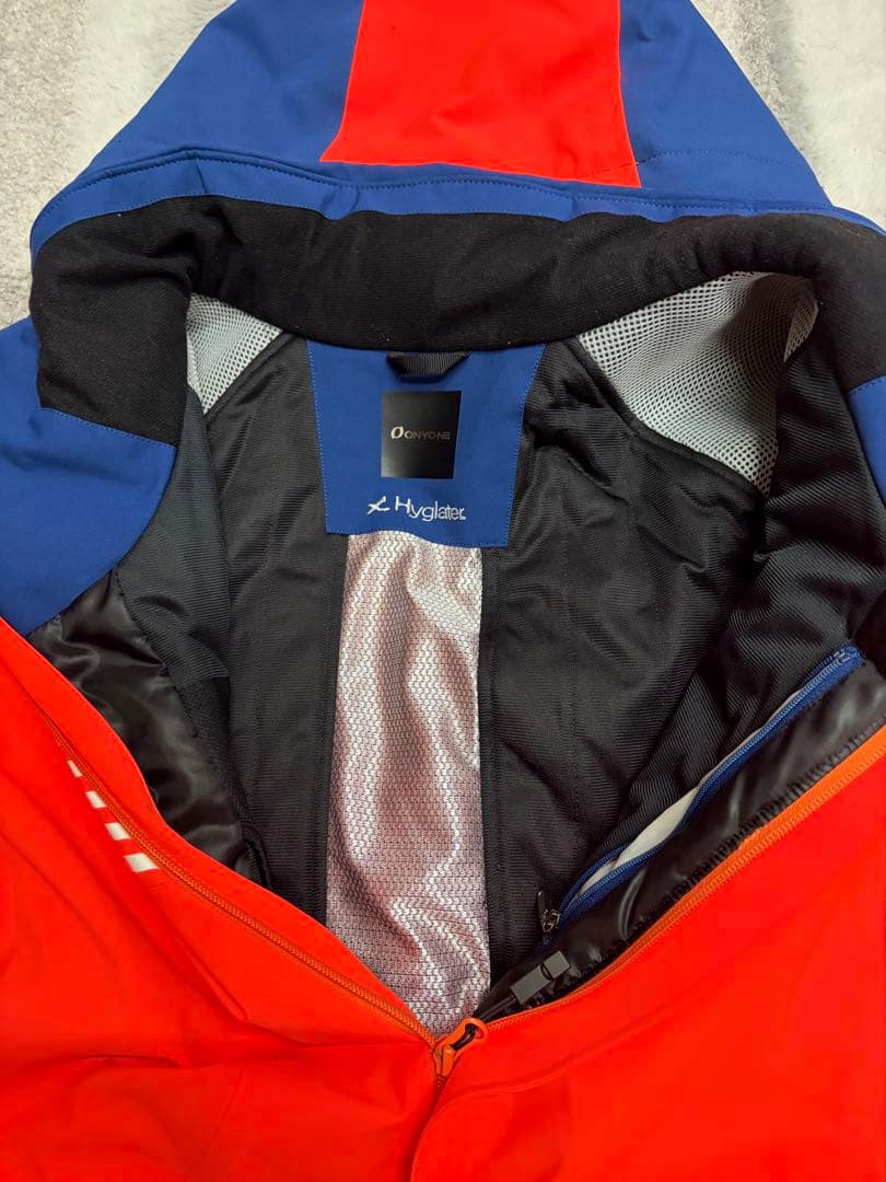 【非売品モデル】ONYONE オレンジ/ネイビー スキーウェア Oサイズ