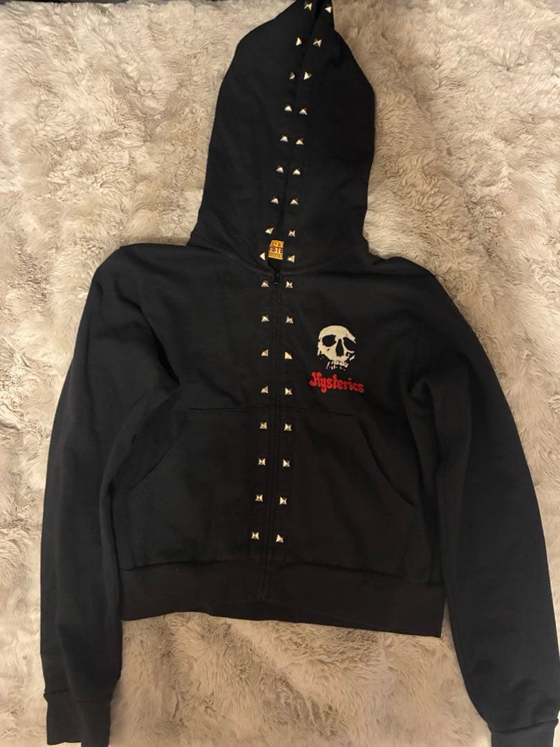 Hysterics スカルプリント ジップアップフーディ