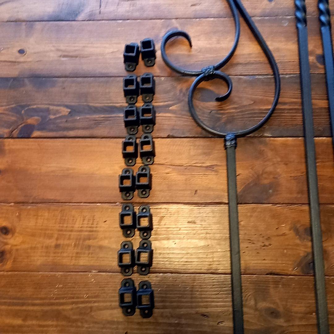 専用‼️アイアン手すり　格子　デザイン　セット　ブラック　黒