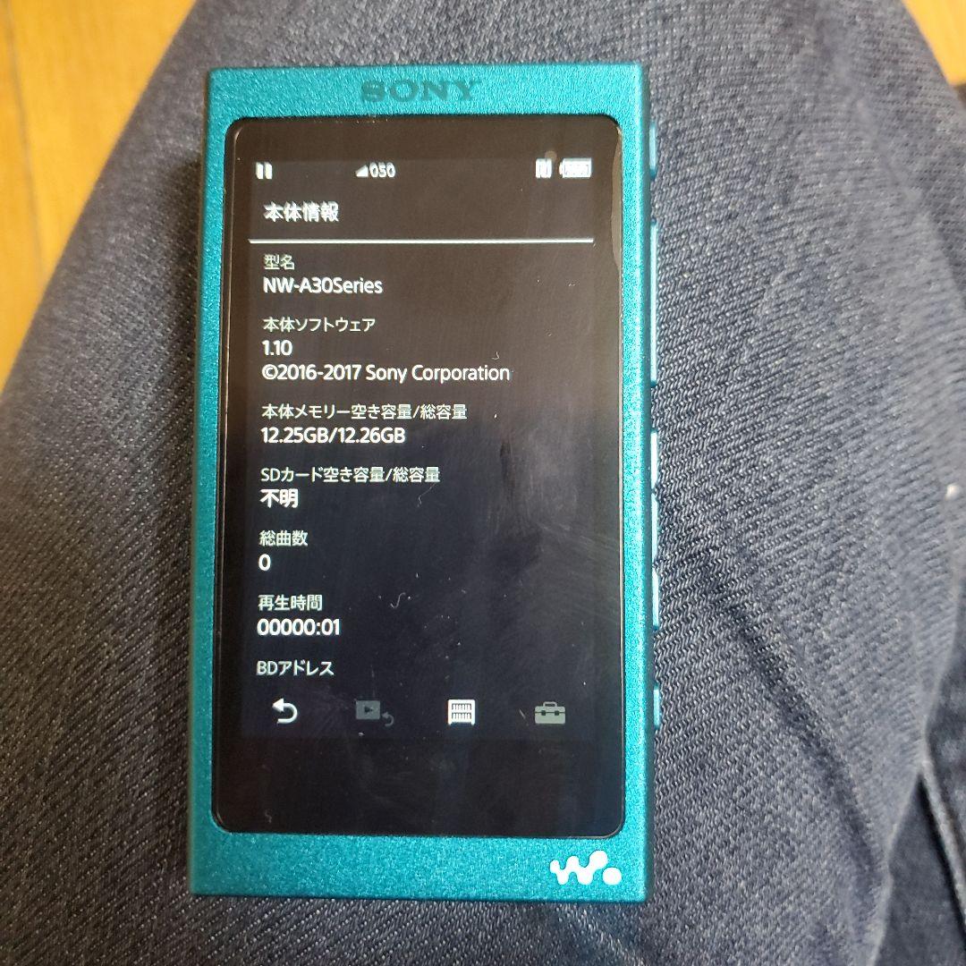 ★希少 SONY NW-A35 16GB 高音質 ハイレゾ ウォークマン 青