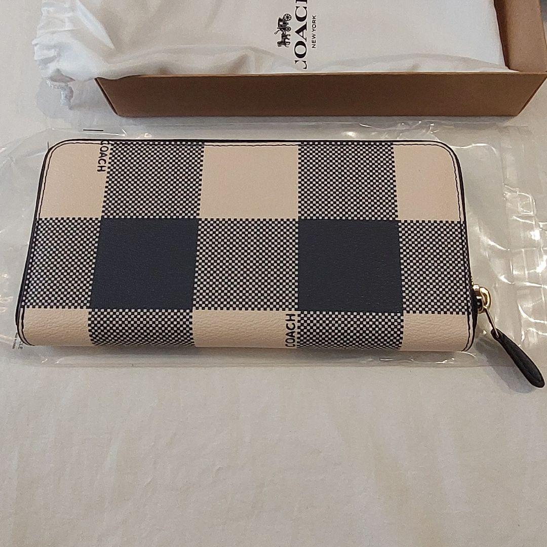特価❕COACH チェック柄 長財布 新年 バレンタイン プレゼント
