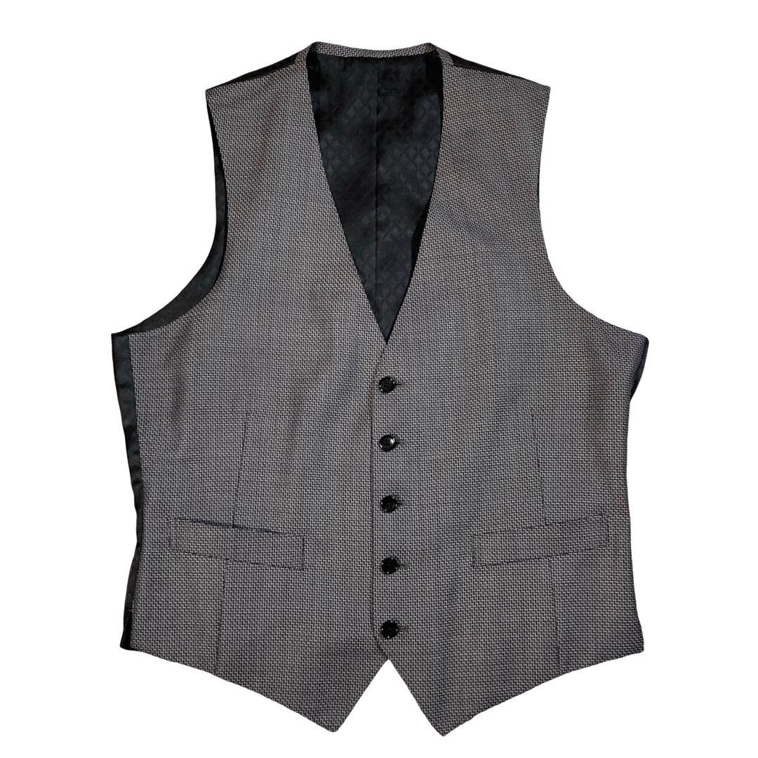 Yum!グローバルスタイル　スリーピース　カイザーモデル　総柄　シルク混