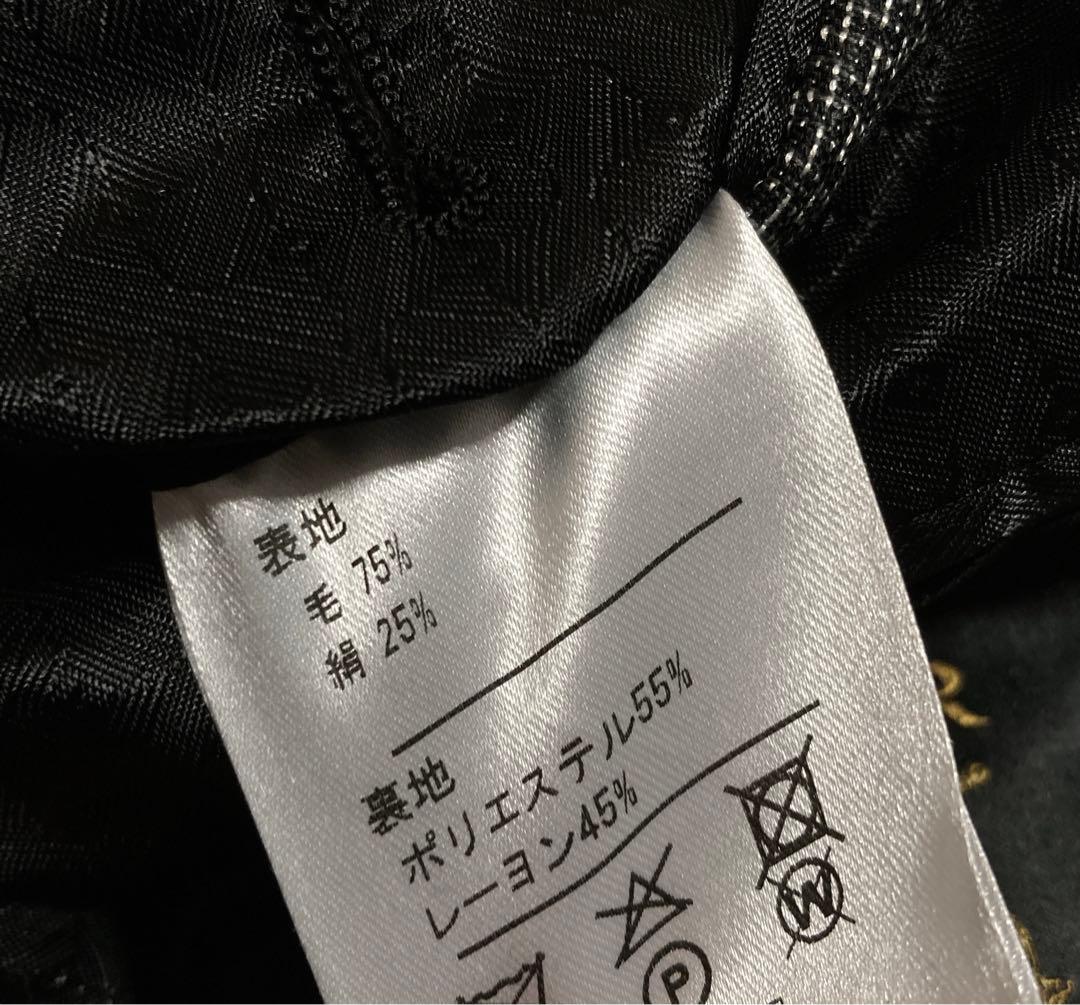 Yum!グローバルスタイル　スリーピース　カイザーモデル　総柄　シルク混