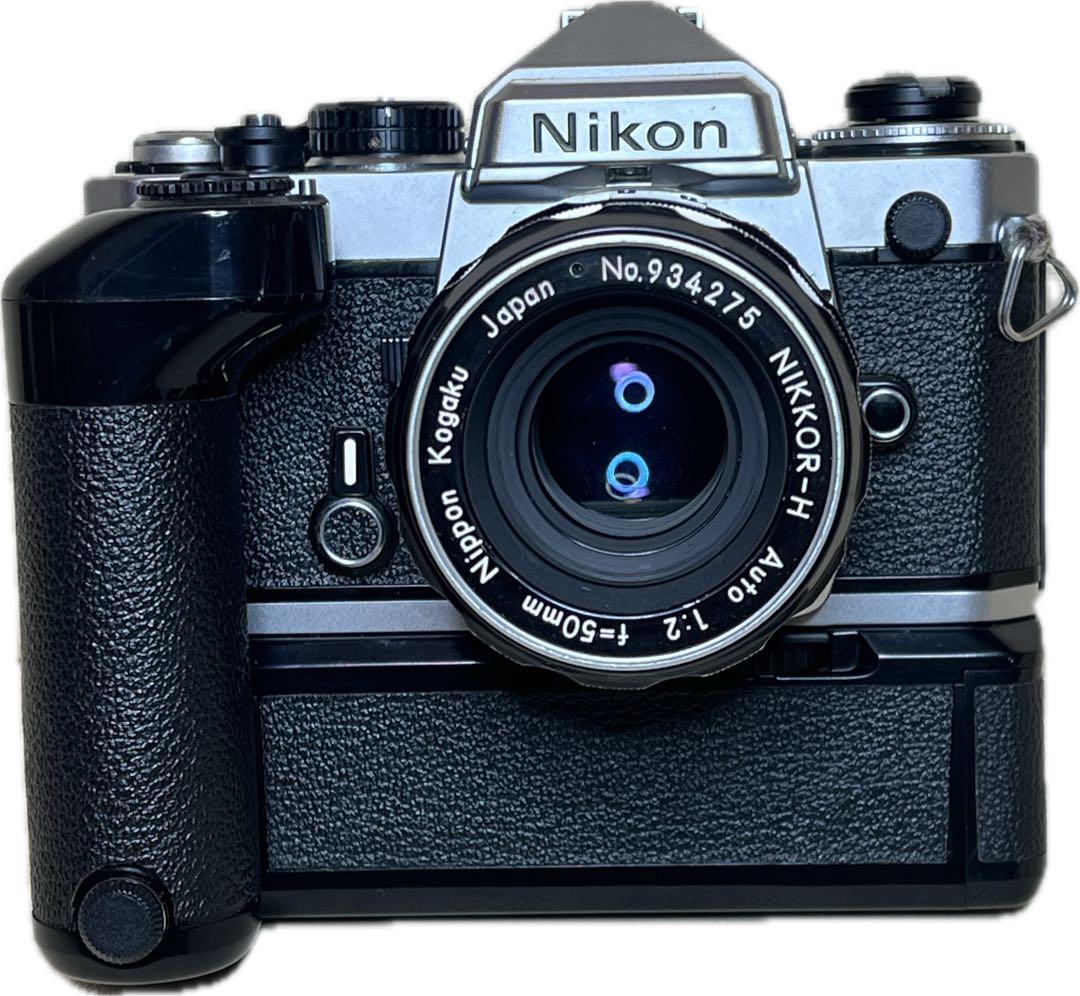 Nikon FE+MD-12+NIKKOR-HAuto 50mm 1:2 Ai改