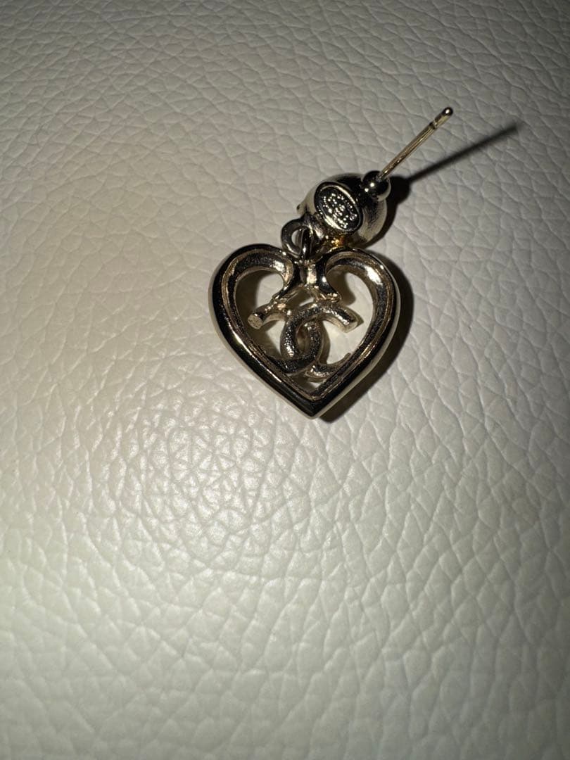 CHANEL (シャネル) ココマーク ハートモチーフ ラインストーン ピアス