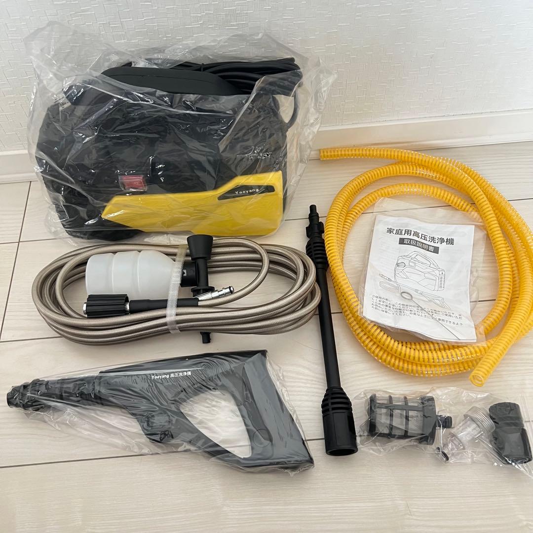 温水対応✨高圧洗浄機　12MPa 水道直結＆自吸両用 電源コード式　7m 新品