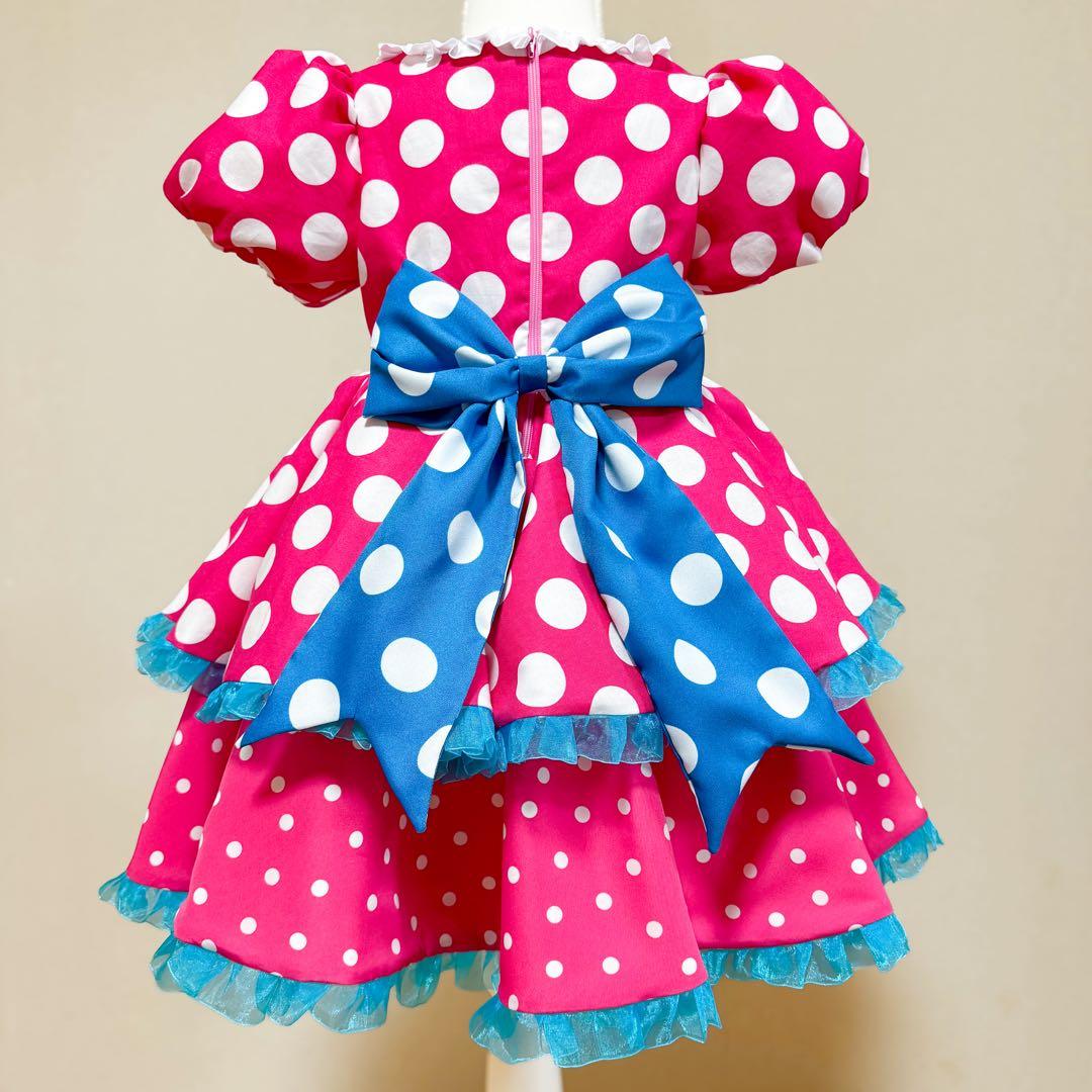 パルパルーザ ミニーのファンダーランド◆水玉ピンクワンピース 110cm