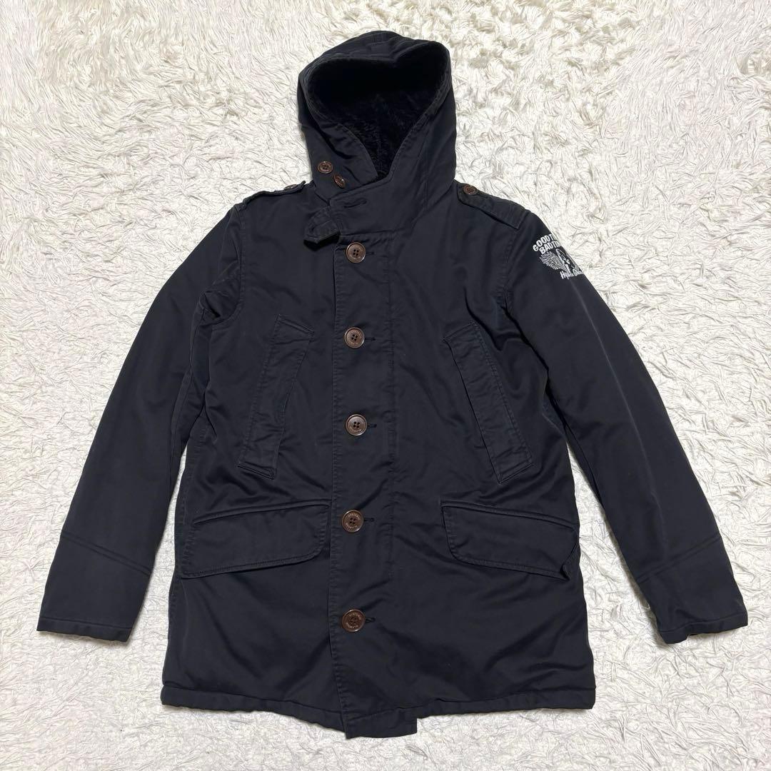 ヒステリックグラマー　モッズコート　ヒスガール　袖ロゴ　裏地ボア