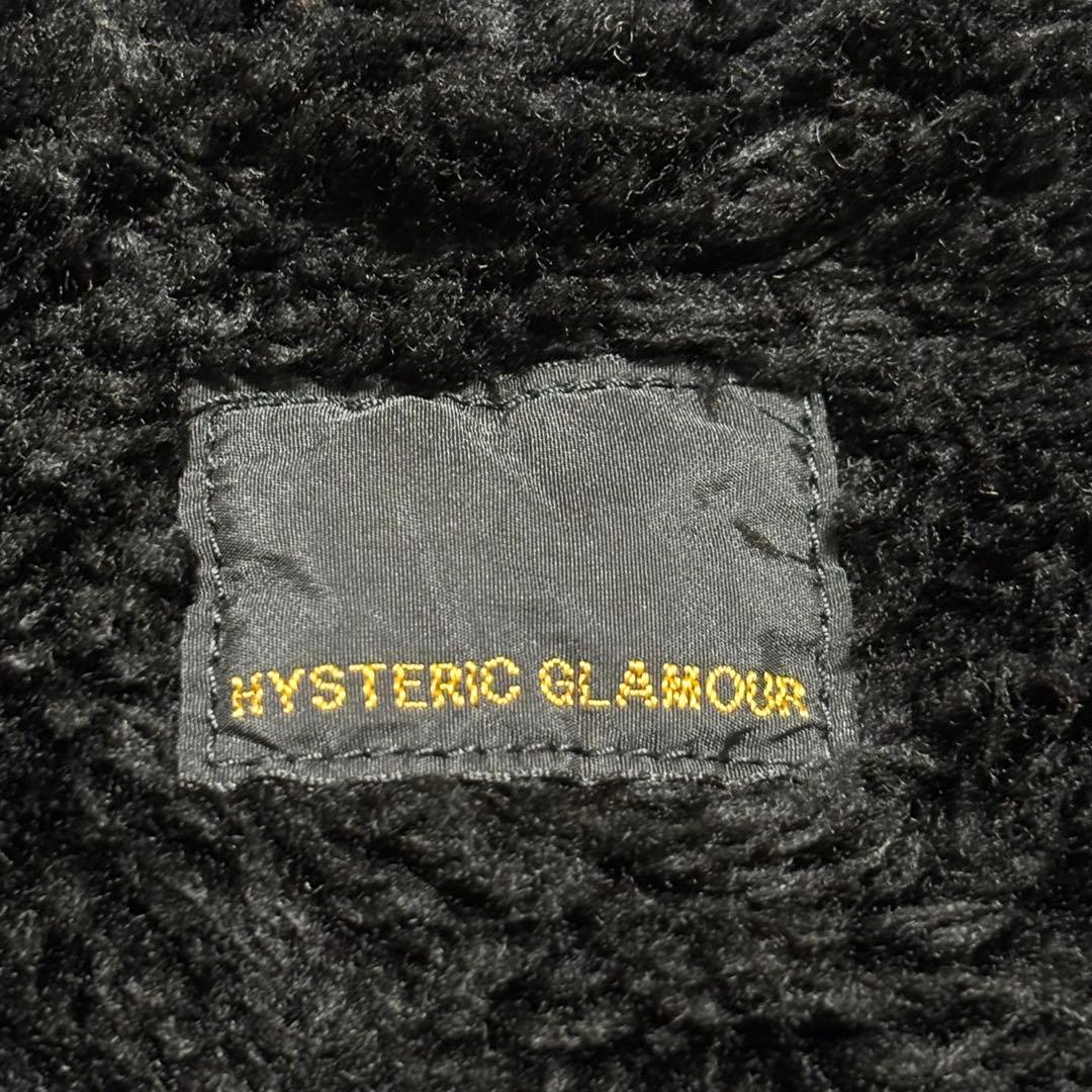 ヒステリックグラマー　モッズコート　ヒスガール　袖ロゴ　裏地ボア
