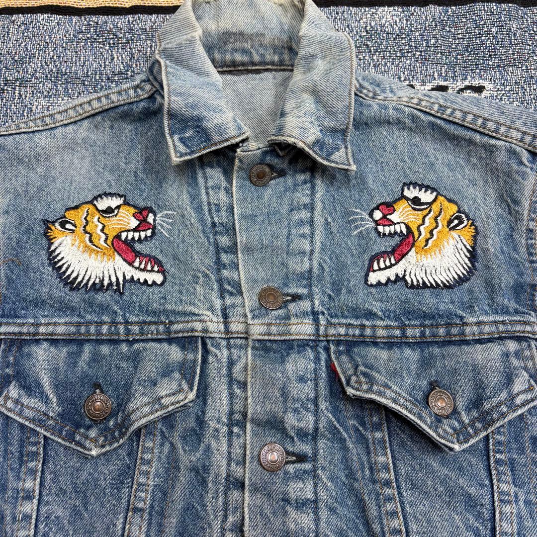 70s Levi's VIET-NAM カスタム刺繍 ベトジャン デニムベスト