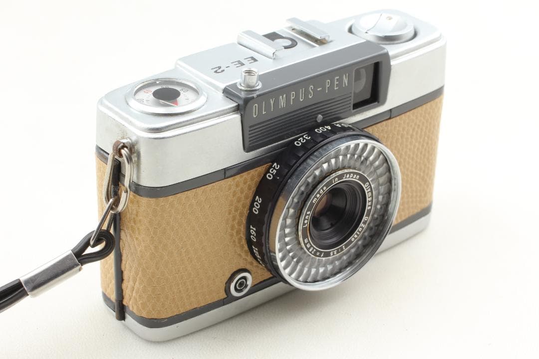 【整備済　美品】ベージュ OLYMPUS PEN EE-2 露出計OK 1359