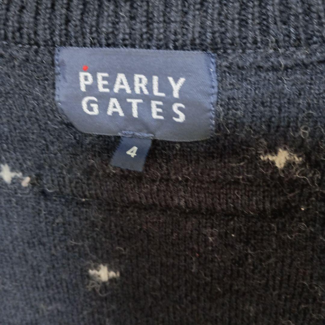 4サイズ　PEARLY GATES 日本製　ウールセーター　ニット　山登り