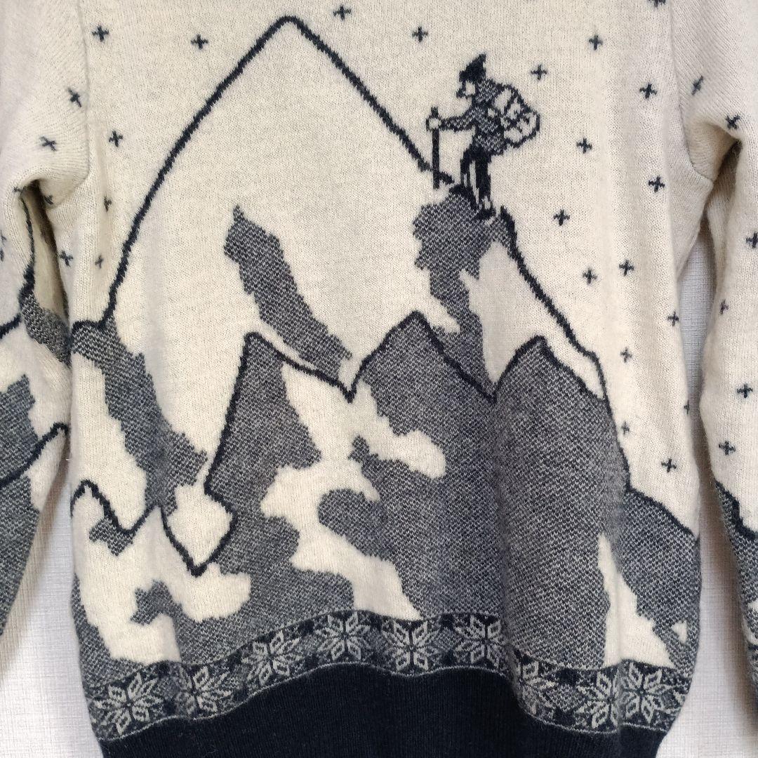 4サイズ　PEARLY GATES 日本製　ウールセーター　ニット　山登り