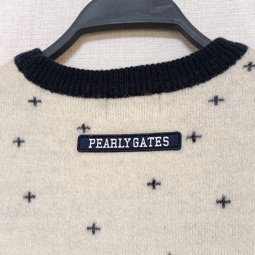 4サイズ　PEARLY GATES 日本製　ウールセーター　ニット　山登り