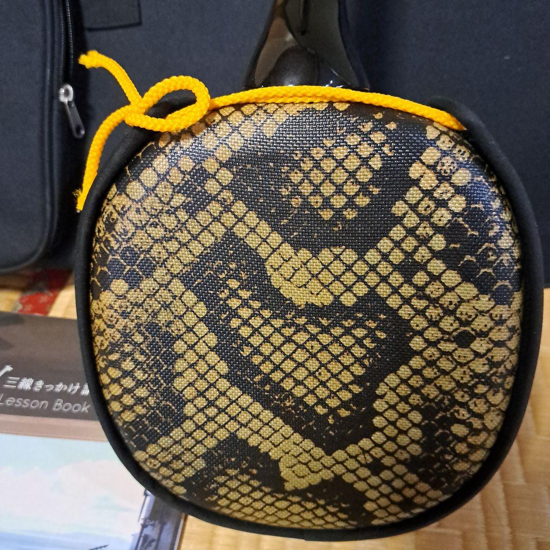 三味線セット 蛇柄装飾付き