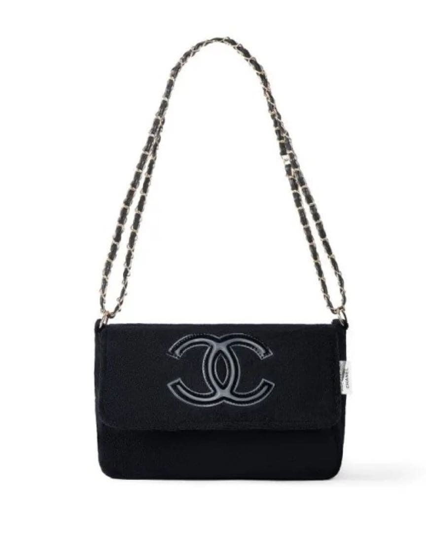 t*A様 CHANEL シャネル ミニバッグ ポーチ ブラック×ブラックロゴ チ