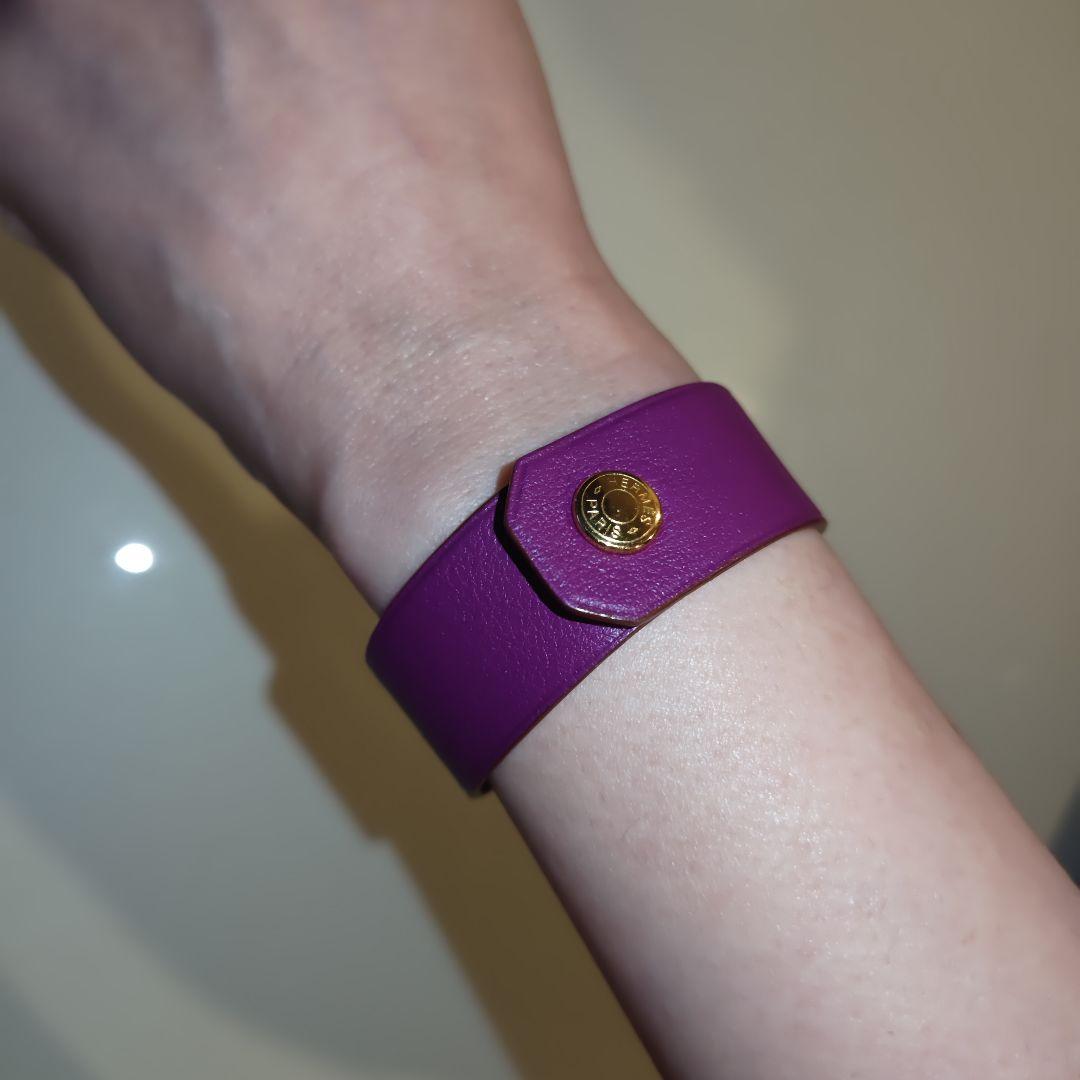 【 新品】エルメス プティアッシュ レザーバングル