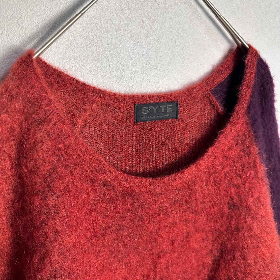 【極希少】サイト　ヨウジヤマモト　セーター　モヘヤ　ニット　アシンメトリー　 L