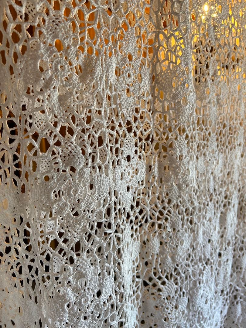 アンティークレース クロッシェ 大判 カーテン