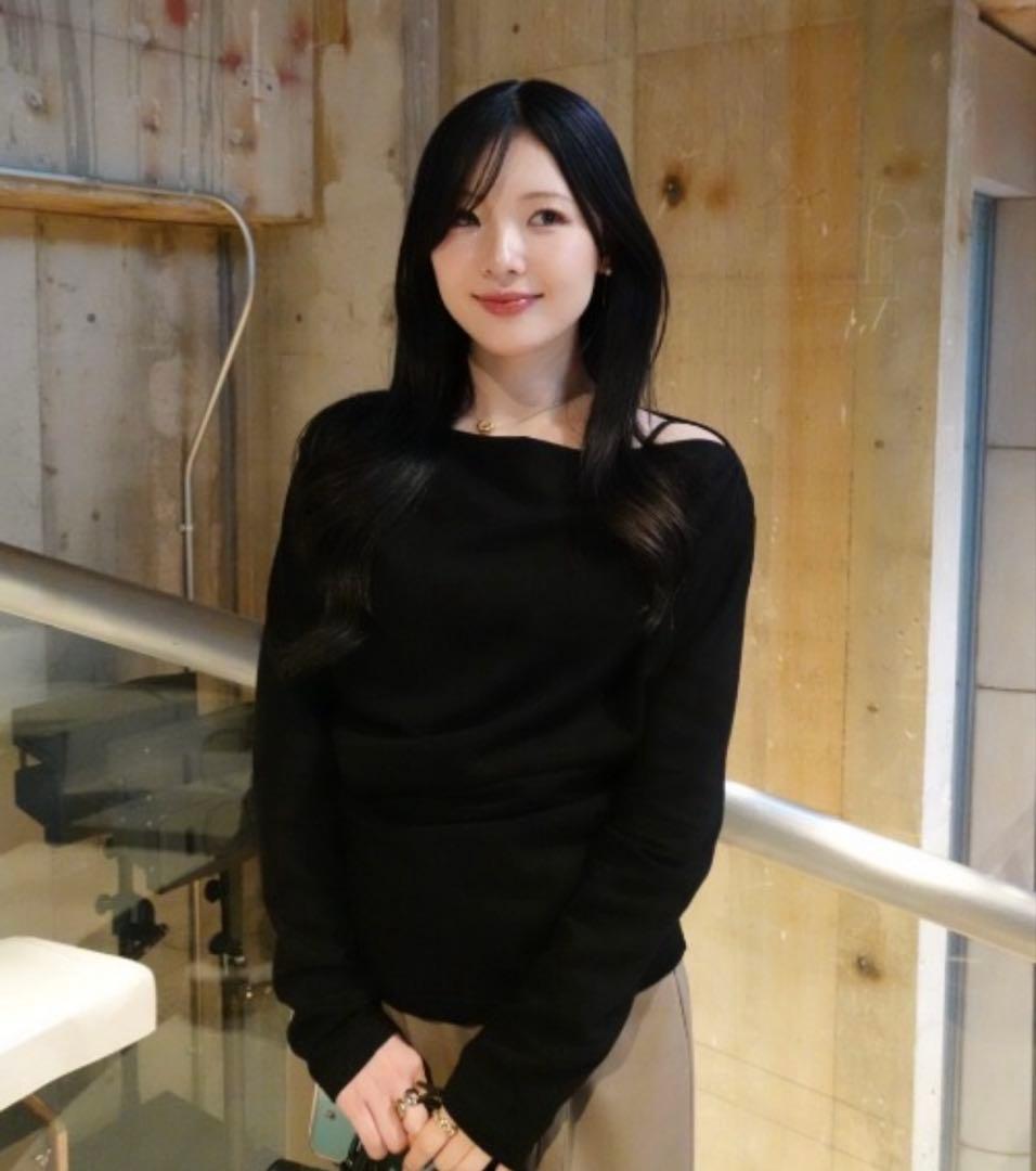 SENEE 3way drape tops（3ウェイドレープトップス）　ブラック