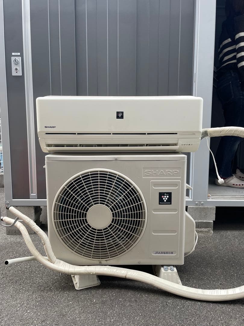 【直接引取り限定】SHARP エアコン 室外機 2019年製
