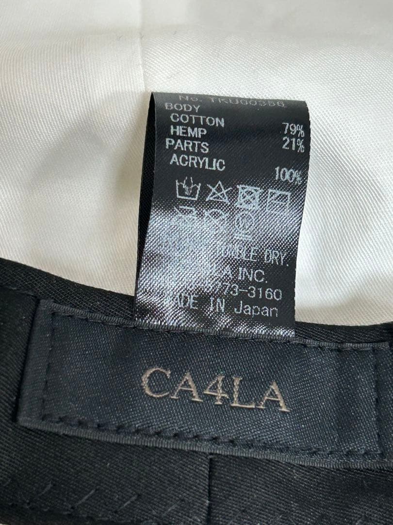 ☆美品☆ CA4LA カシラ LAUNDRY NOVEL ハット 日本製