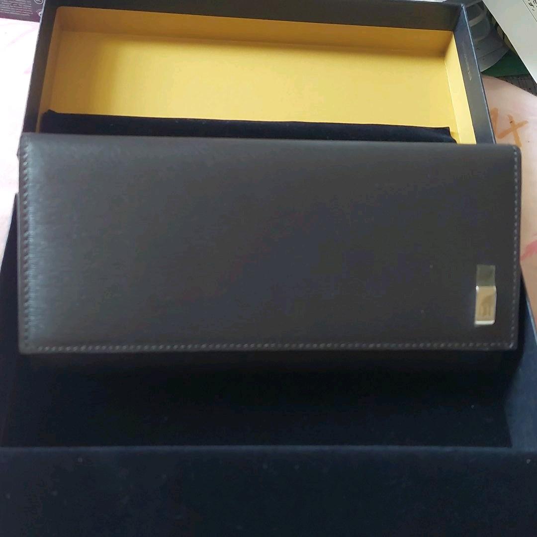 ダンヒル 長財布 サイドカー ダークブラウン