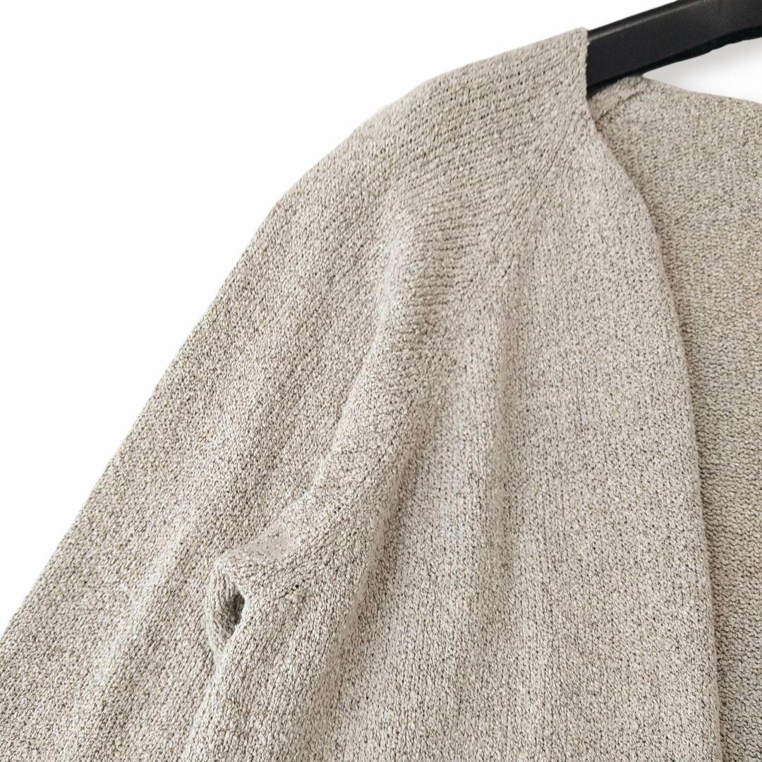 ■美品 evam eva エヴァムエヴァ シルクリネン ニットカーディガン