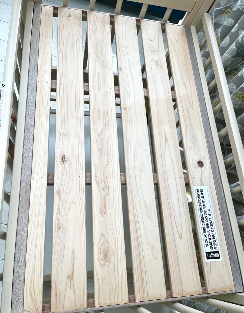 【美品❣️】サワベビー 3面スライド ミニベビーベッド ホワイト コンパクト