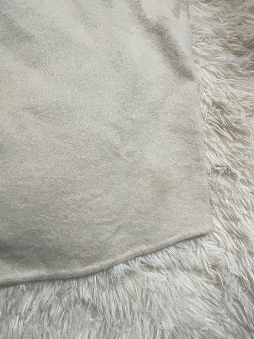 FENDI 毛皮コート カシミヤ100% フォクスファー 42 バイカラー