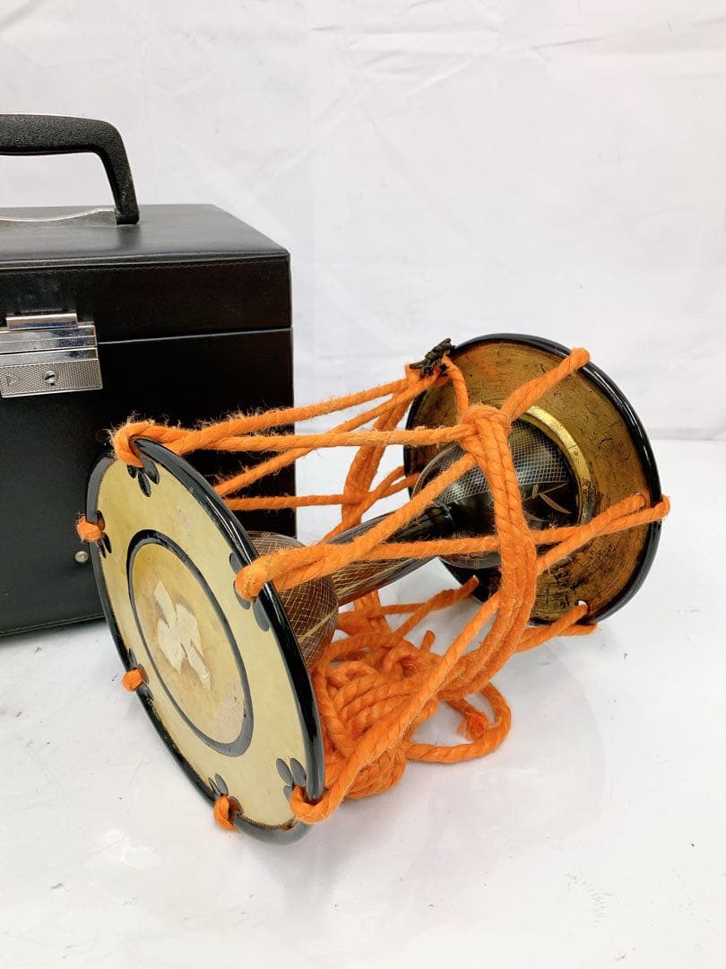 5SAM41 ☆時代物☆ 鼓太鼓 堤太鼓 金蒔絵 和楽器 打楽器 芸者 舞妓