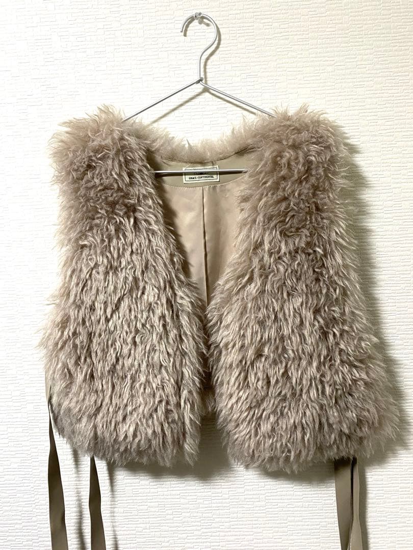 GRACE CONTINENTAL ショートファージレ ベージュ