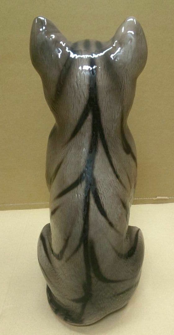 陶器 猫 置物 ドマン