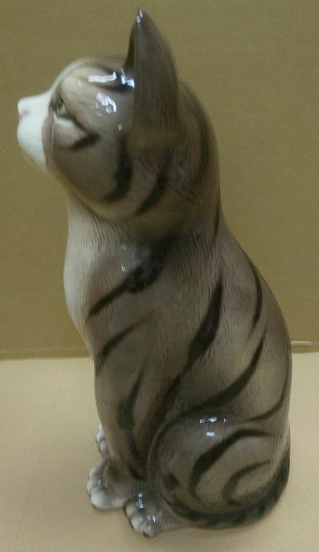 陶器 猫 置物 ドマン