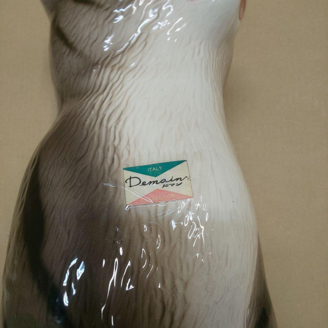 陶器 猫 置物 ドマン