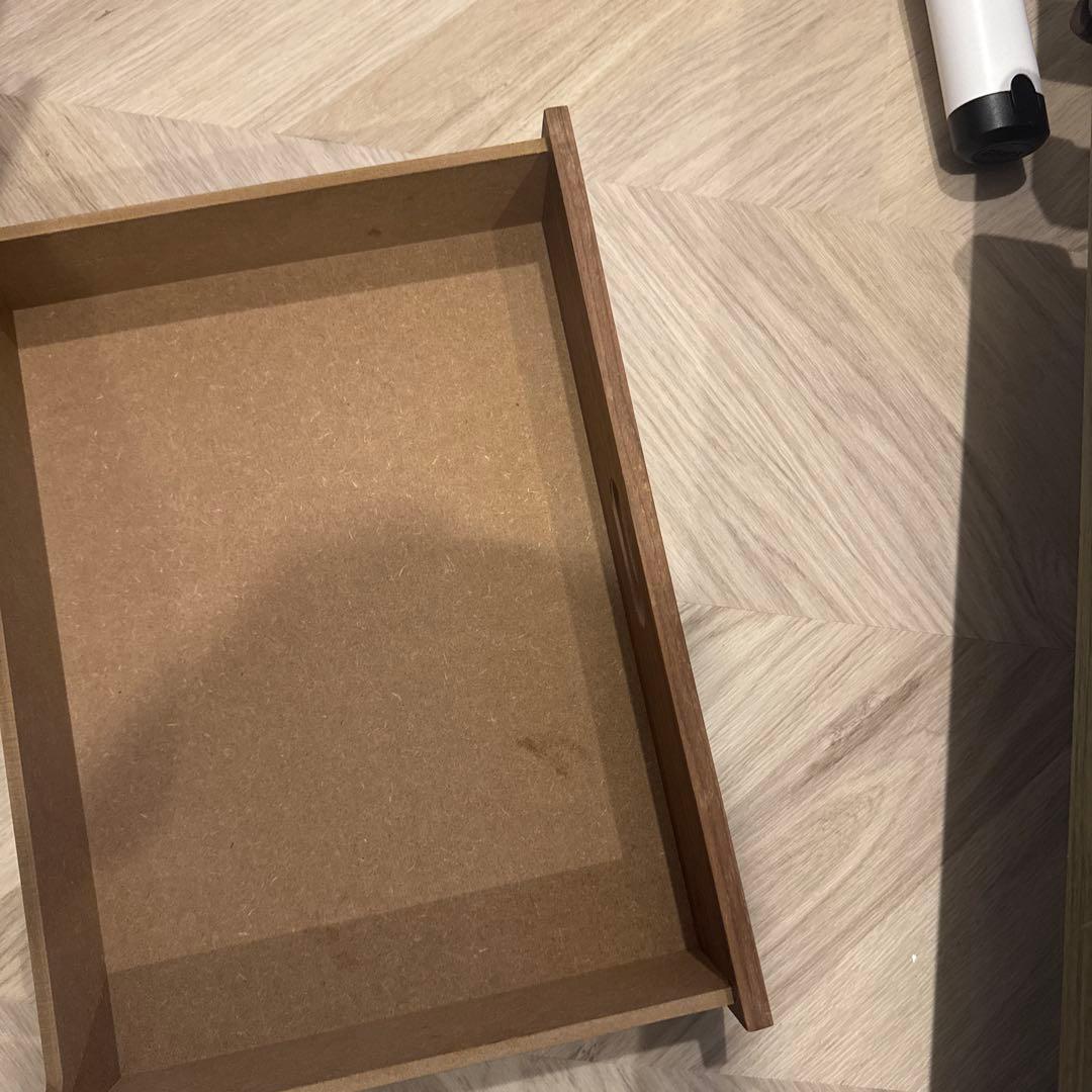 無印良品　スタッキングチェスト2個　引出し・４段／ウォールナット材突板